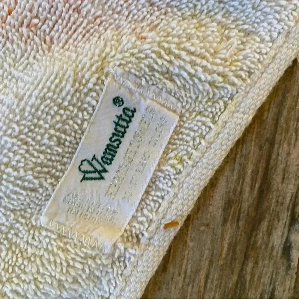 Raggedy Ann & Andy Vintage Bath Towel Wamsutta 1970s Bobbs Merril Fringe Retro